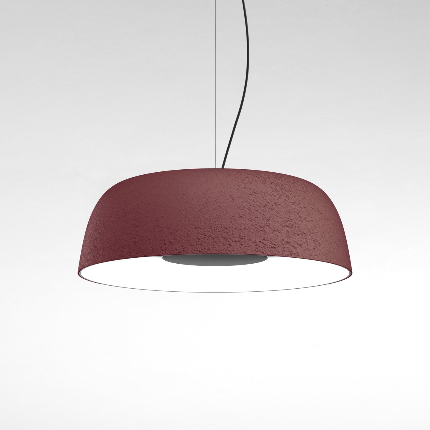 Djembe 100 LED Pendant Light in Red.