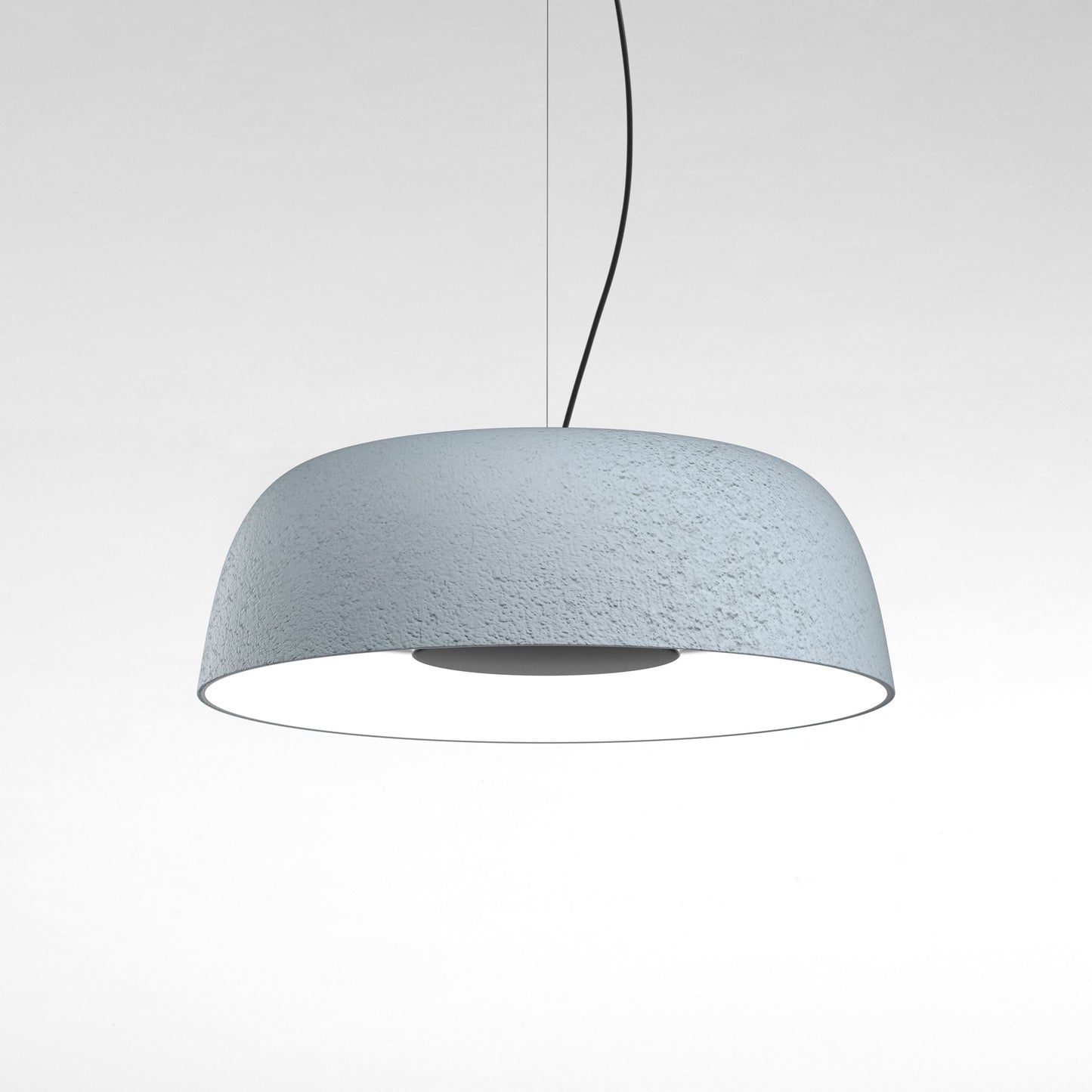 Djembe 100 LED Pendant Light in Sky Blue.