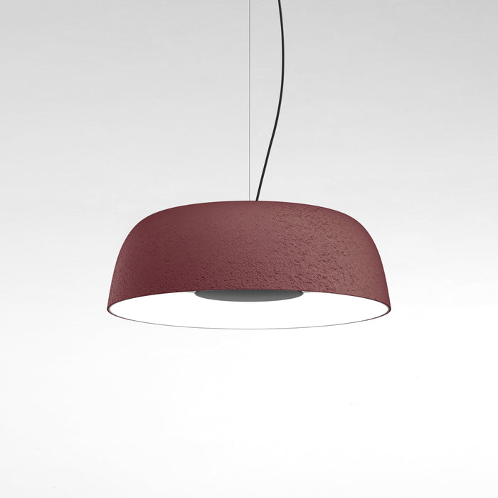 Djembe 65 LED Pendant Light in Red (Small).
