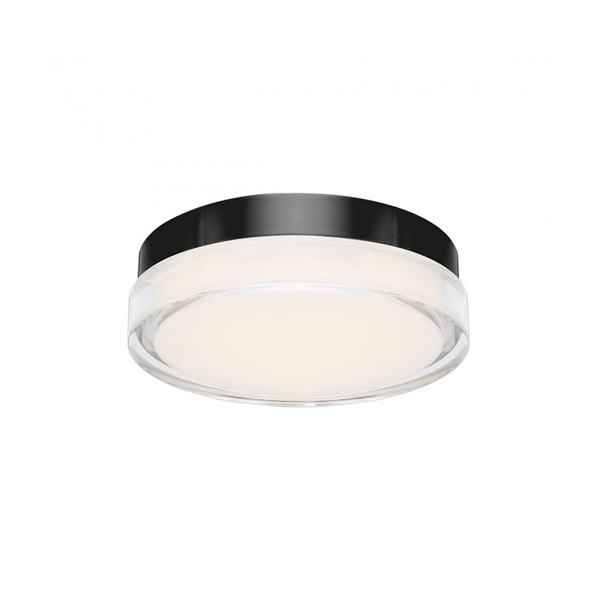 Dot Outdoor LED Wall / Ceiling Light in Black (Medium).