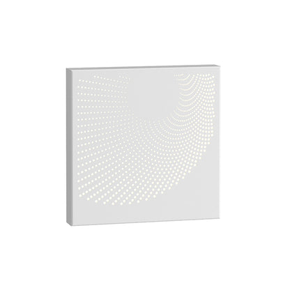 Dotwave™ Outdoor LED Wall Light in Textured White/Square.