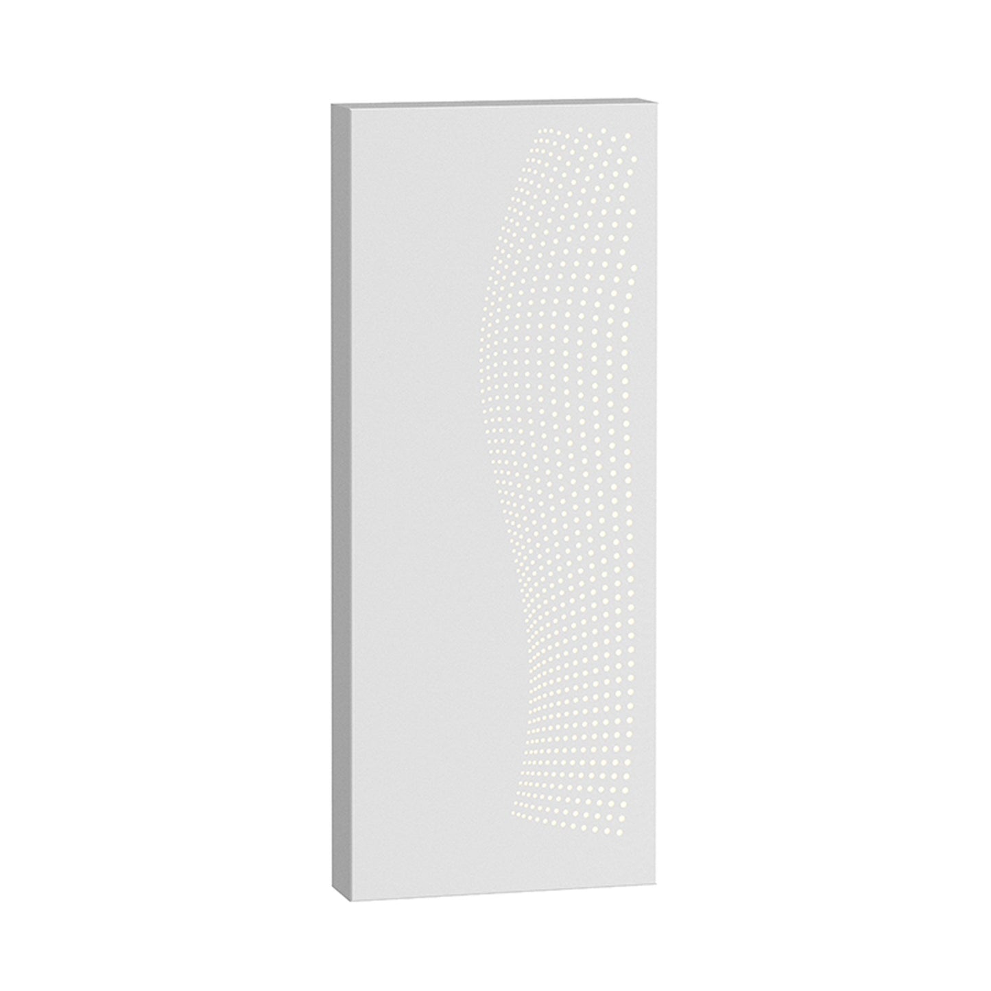 Dotwave™ Outdoor LED Wall Light in Textured White/Rectangle.