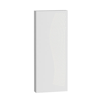 Dotwave™ Outdoor LED Wall Light in Textured White/Rectangle.