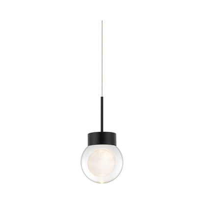 Double Bubble LED Pendant Light in Black.