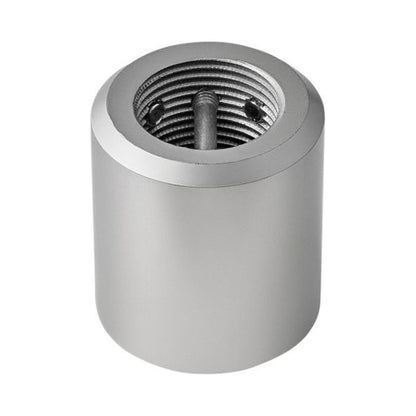 Hinkley Downrod Coupler in Satin Steel.