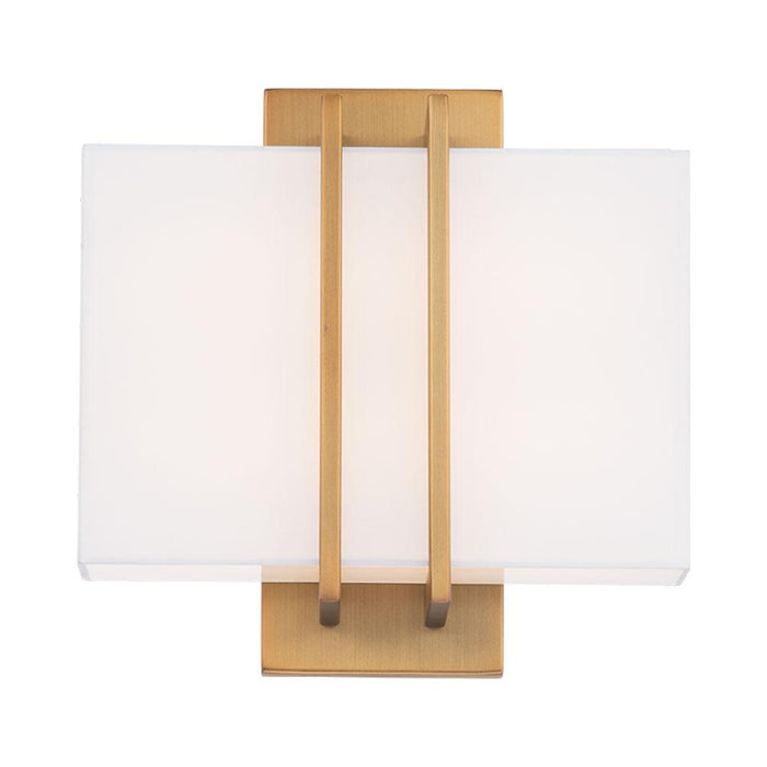 Downton LED Wall Light in Gold and White.