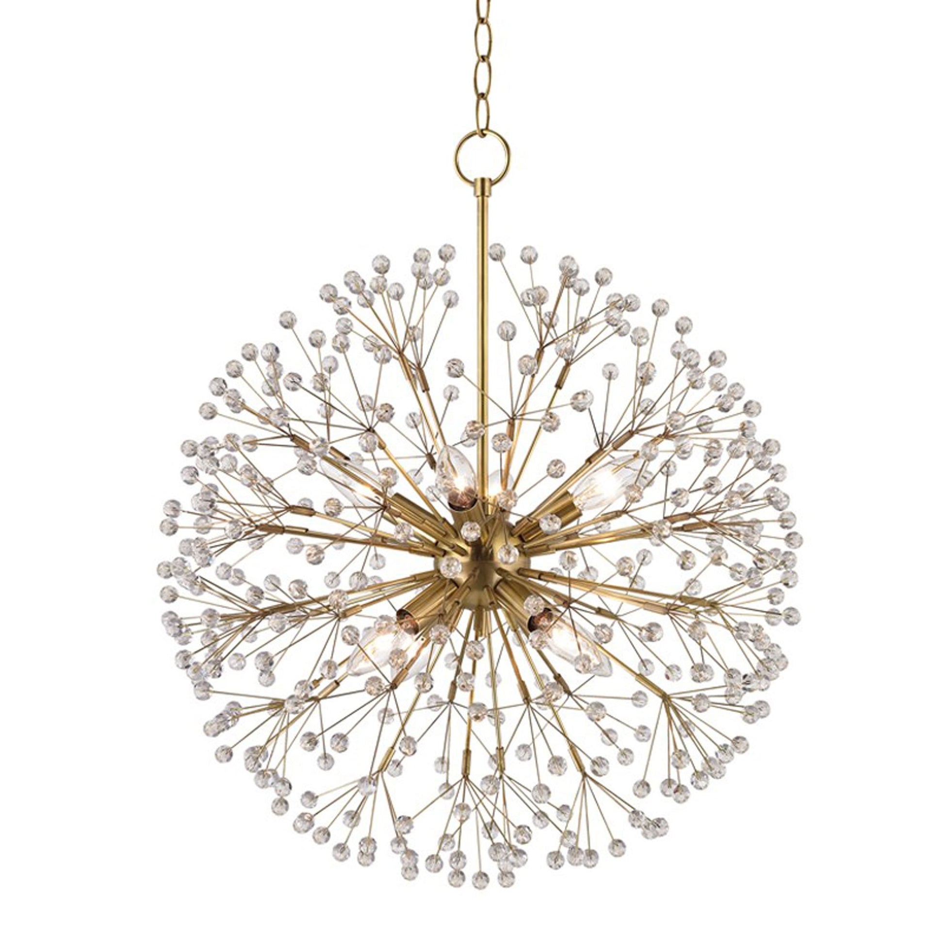 Dunkirk Chandelier in Aged Brass (8-Light).
