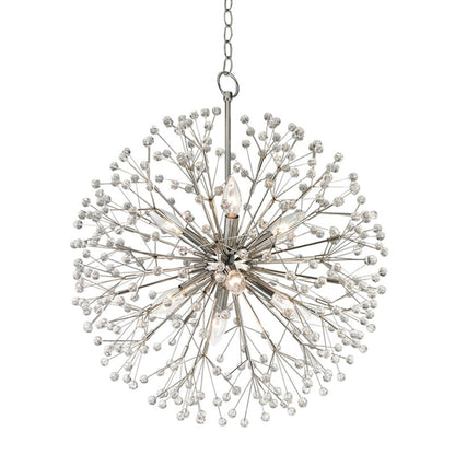 Dunkirk Chandelier in Polished Nickel (8-Light).