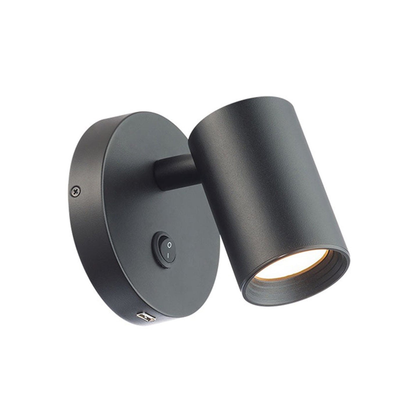 Kepler LED Wall Light in Black.