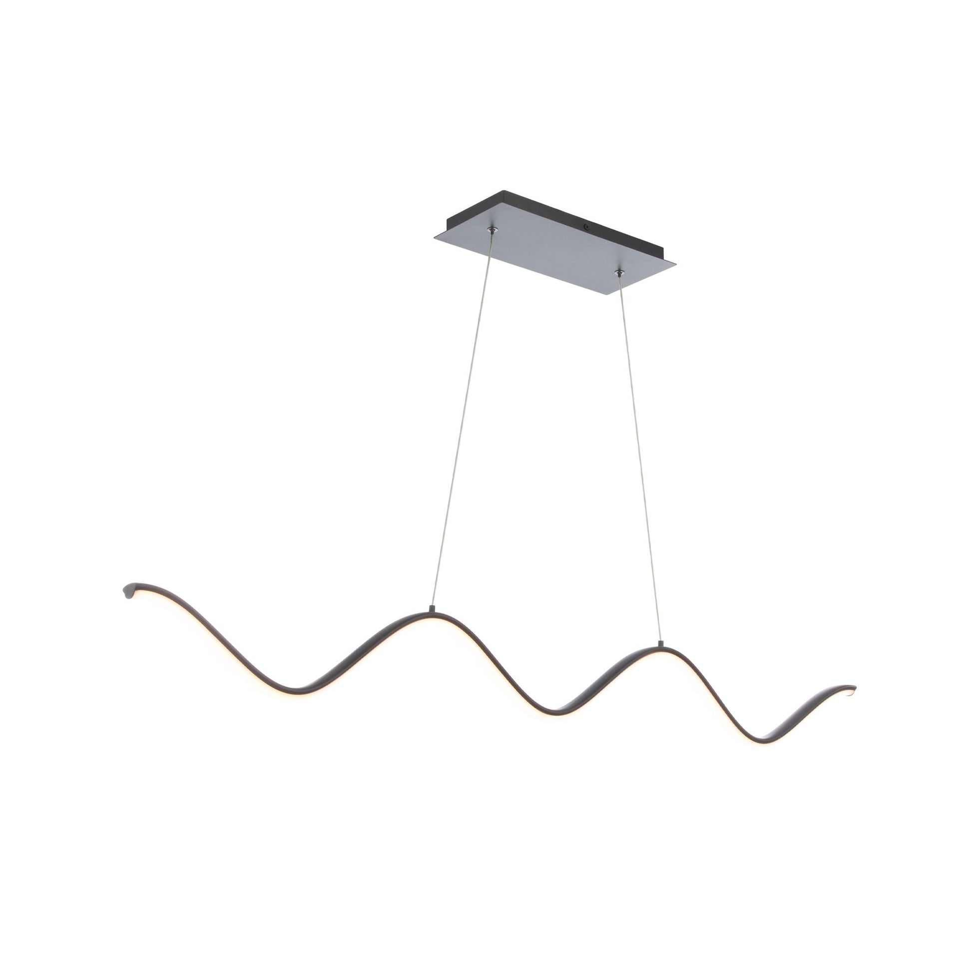 Morae LED Pendant Light in Black (Linear).