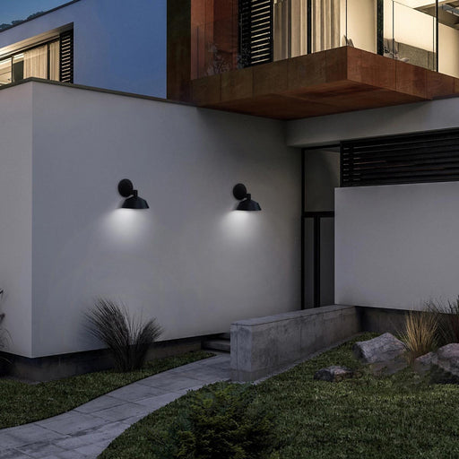 Rockport Outdoor LED Wall Light in outside area.
