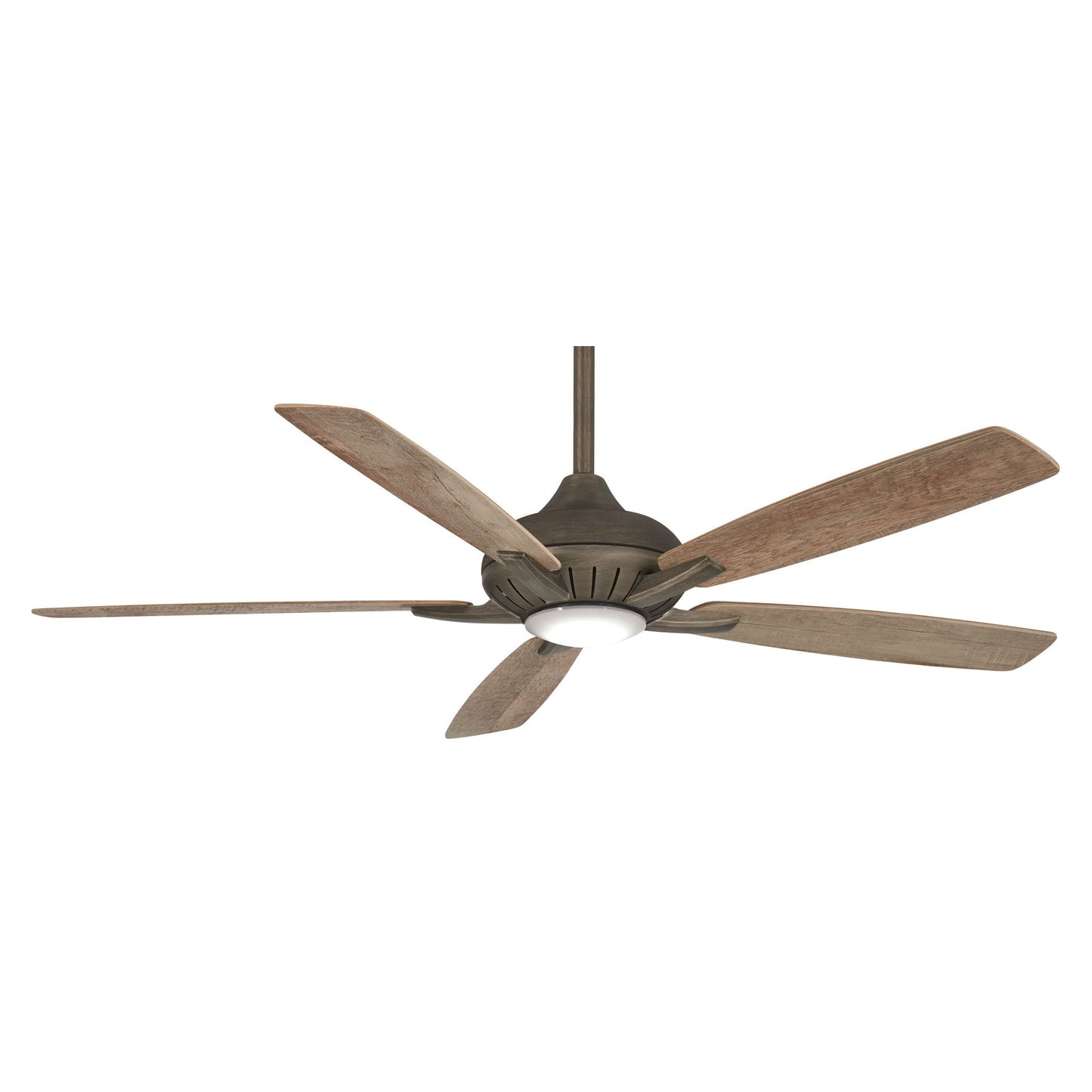 Dyno XL Smart LED Ceiling Fan in Heirloom Bronze / Barn Wood.