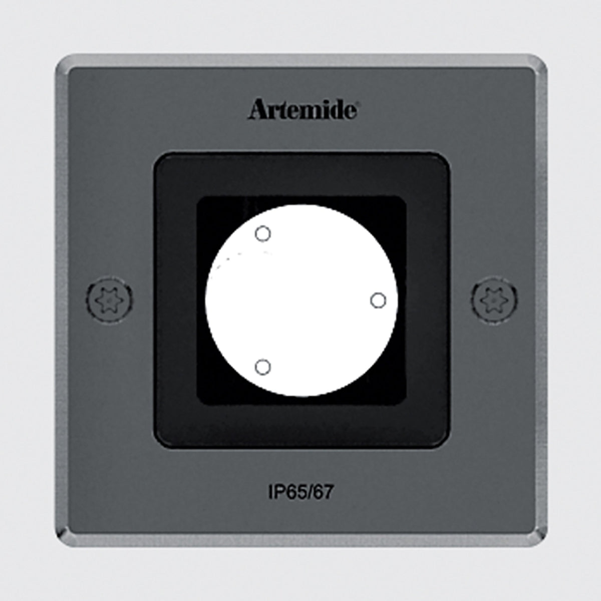 Ego Drive-Over Square Outdoor LED 14 Degree Ceiling Light in Medium (3000K/10 Degrees).