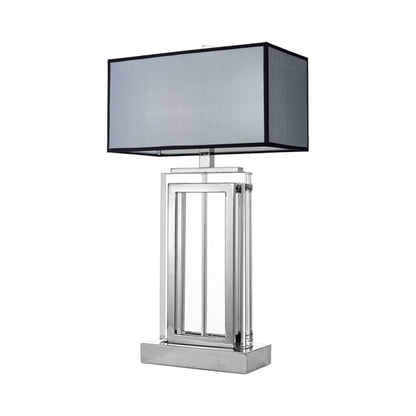 Arlington Crystal Table Lamp in Nickel.