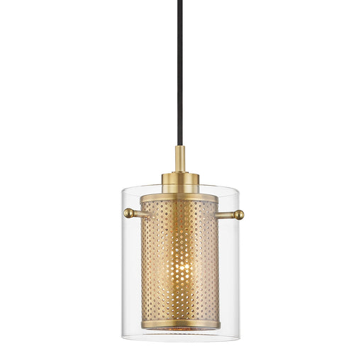 Elanor Pendant Light in Gold and Clear.