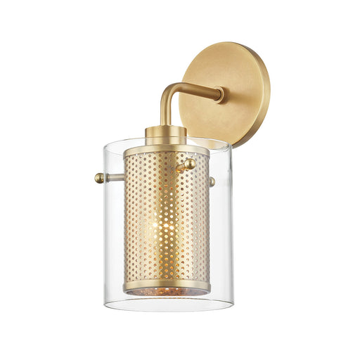 Elanor Wall Light in Gold and Clear.