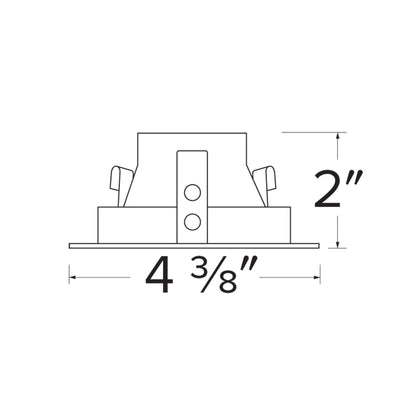 Pex™ 3″ Round Deep Reflector - line drawing.