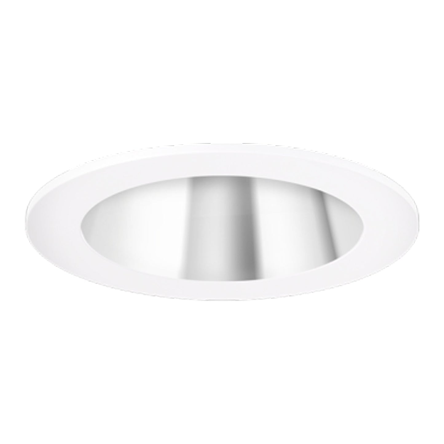 Pex™ 4″ Round Deep Reflector in Chrome/White.