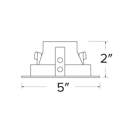 Pex™ 4″ Round Deep Reflector - line drawing.