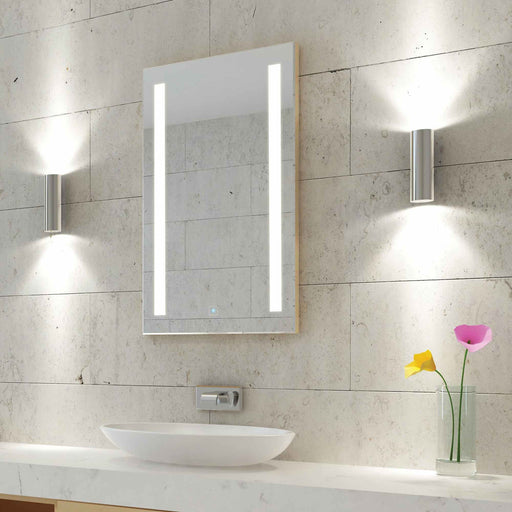 Ascension LED Mirrored Cabinet in bathroom.