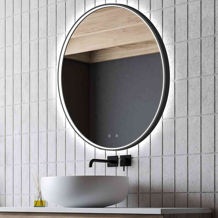 Brilliance LED Lighted Mirror in bathroom.
