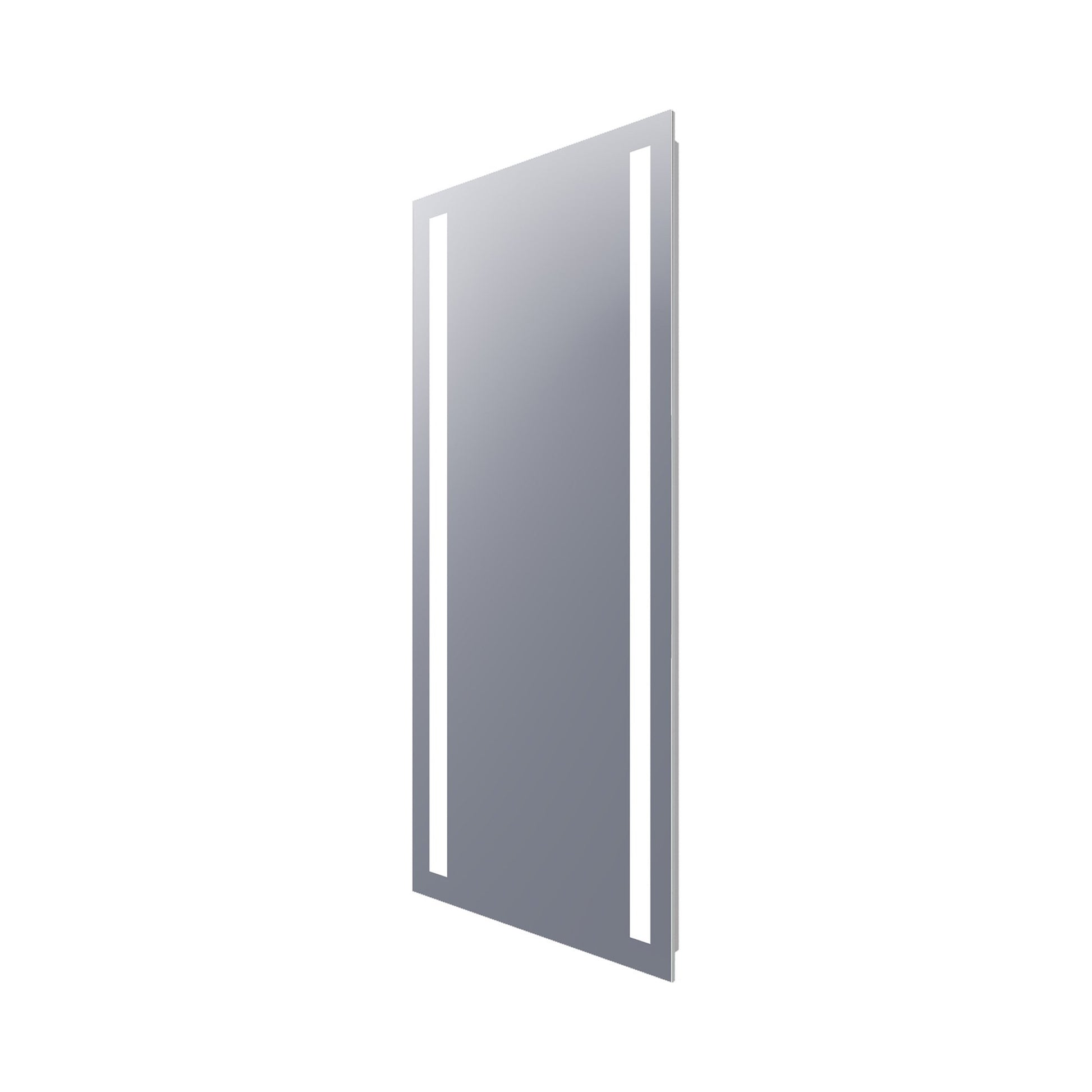 Fusion LED Wardrobe Mirror in White.