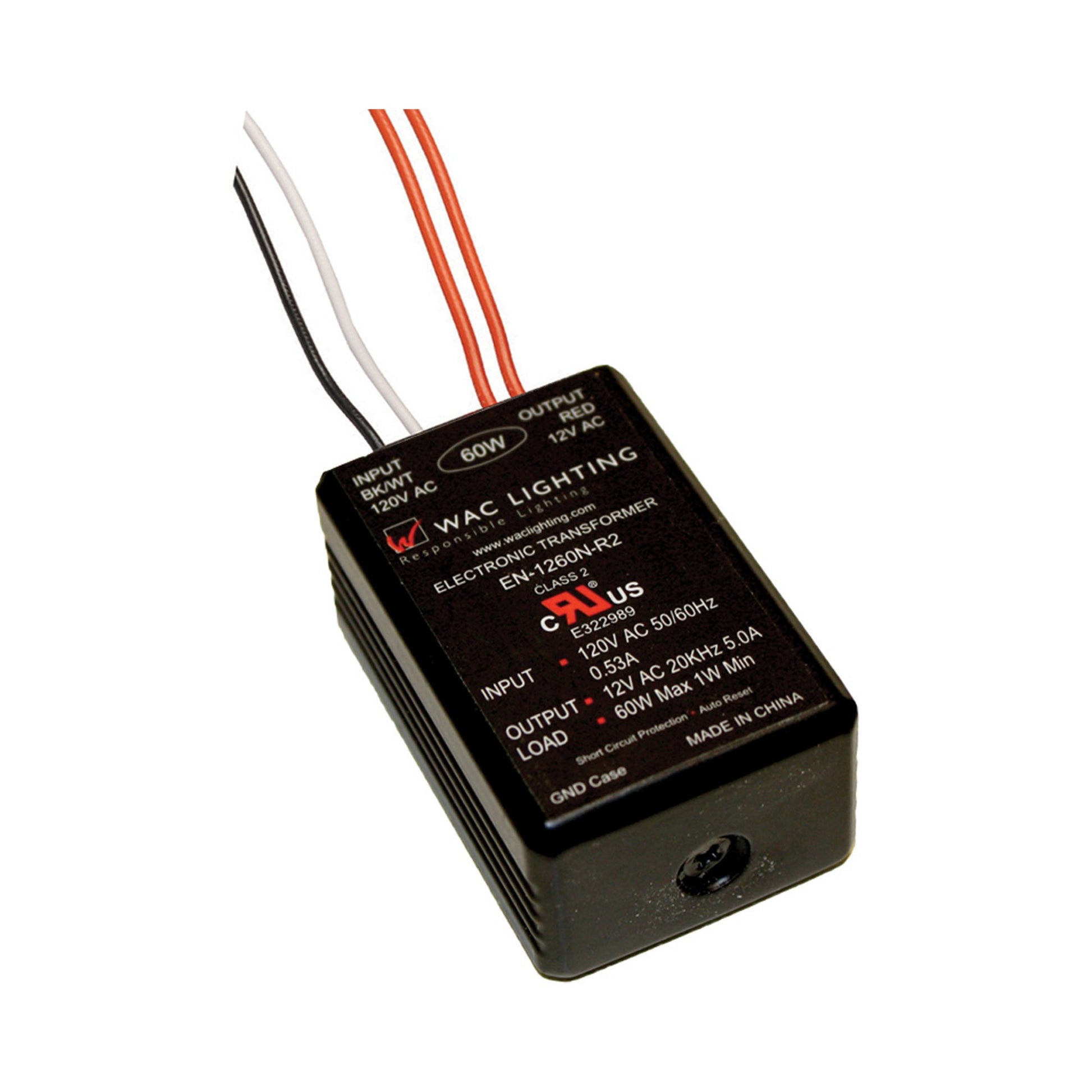 Electronic Remote Transformer 120V/12V (Class 2/60W).
