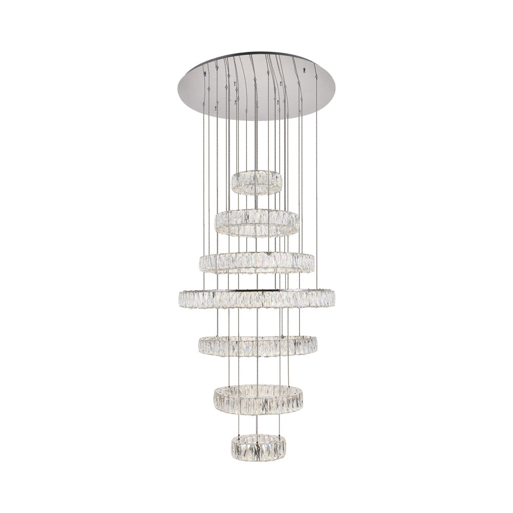 Monroe LED Chandelier in Chrome.