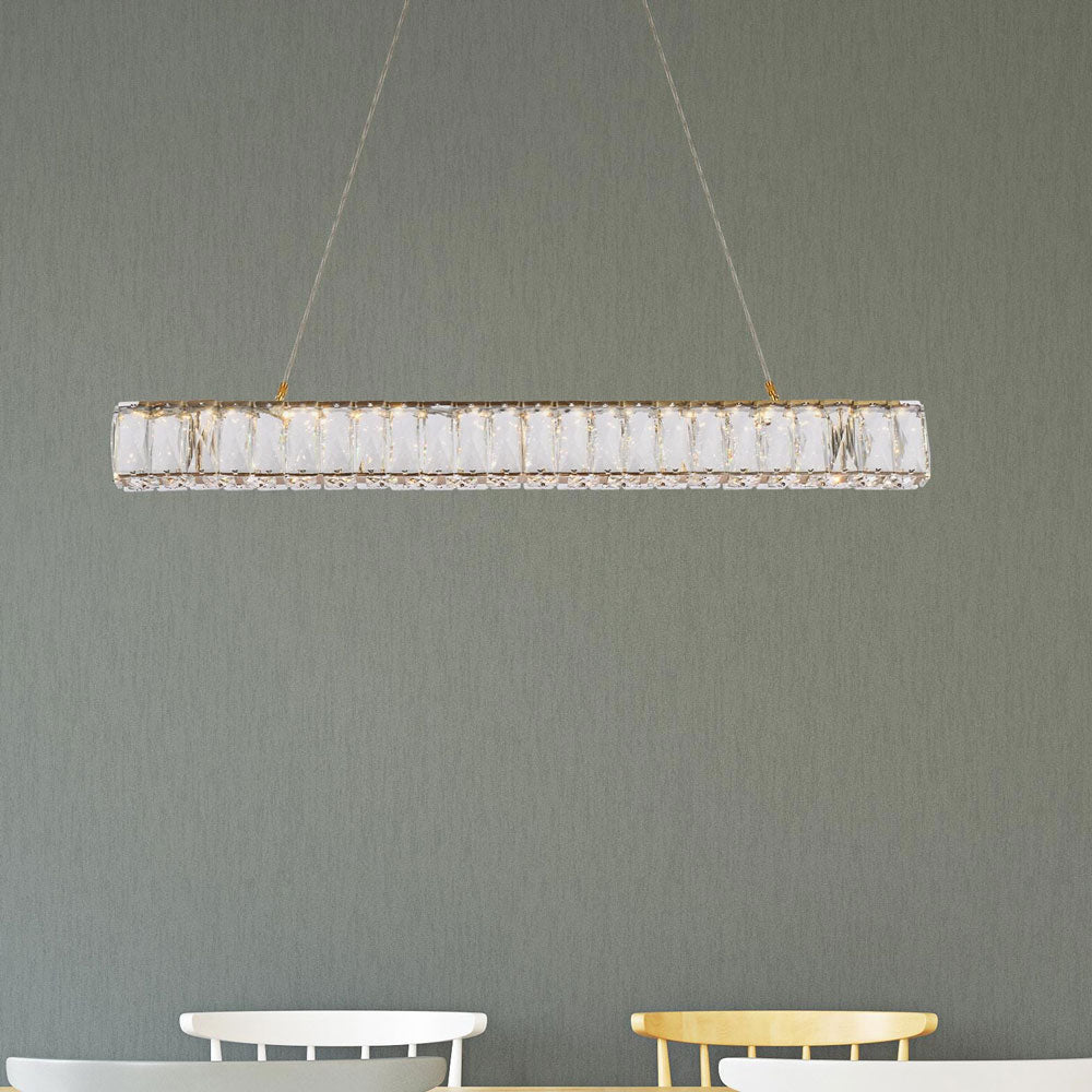 Monroe LED Linear Pendant Light in Detail.