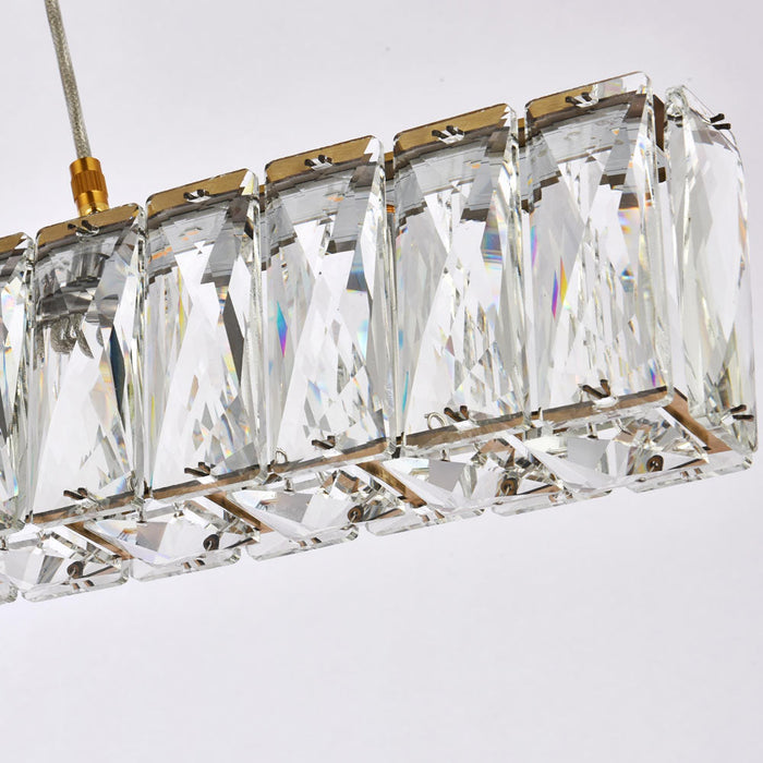 Monroe LED Linear Pendant Light in Detail.