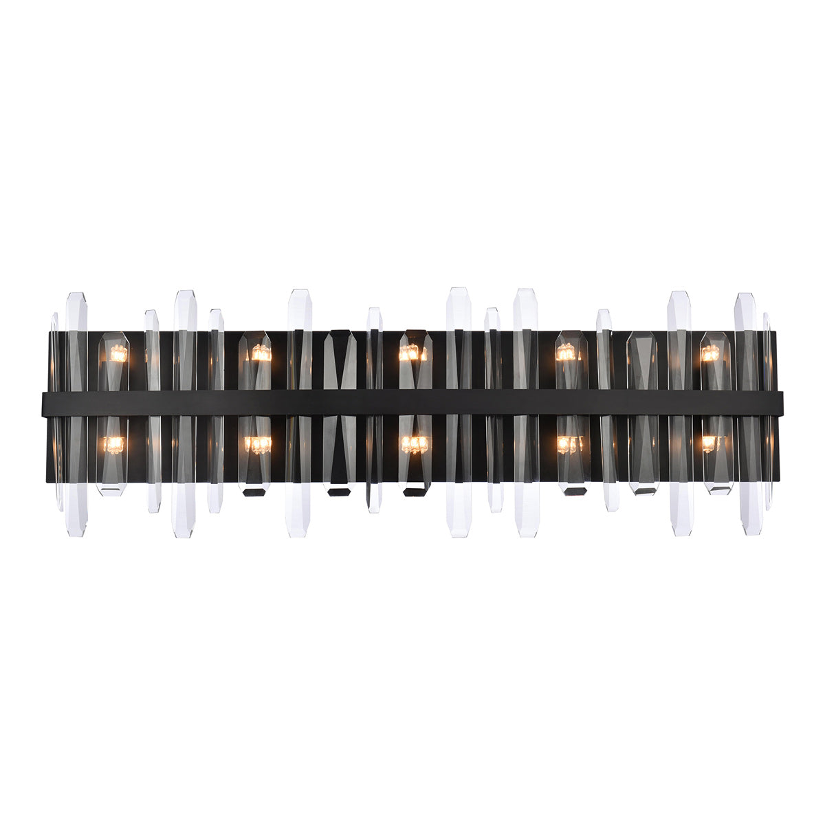 Serena Bath Wall Light in Black (Large).