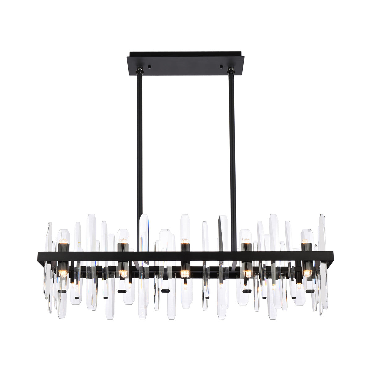 Serena Chandelier in Black (Medium).