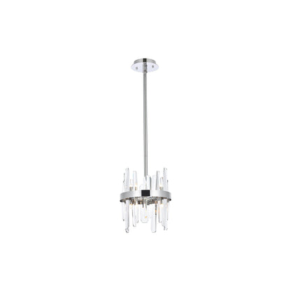 Serena Pendant Light in Chrome (10-Inch).