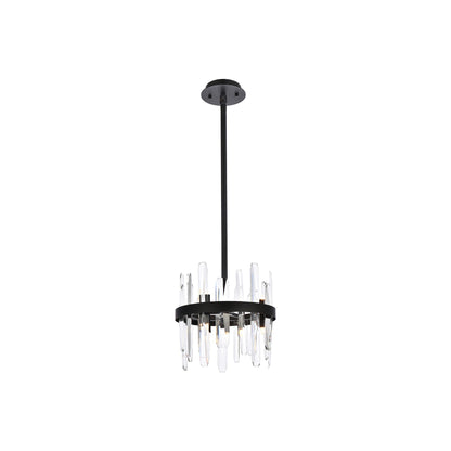 Serena Pendant Light in Black (12-Inch).