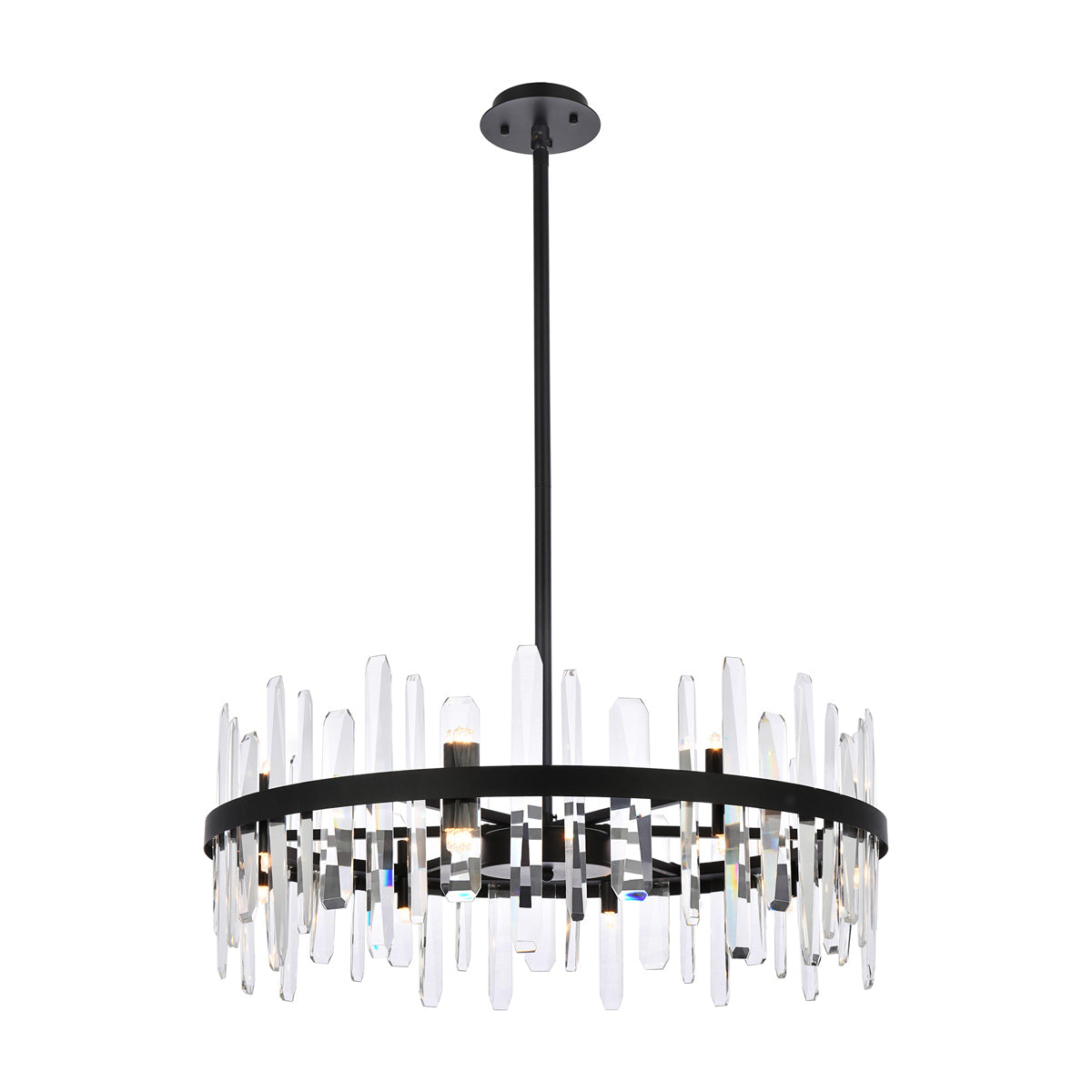 Serena Pendant Light in Black (32-Inch).