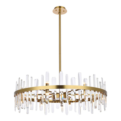 Serena Pendant Light in Satin Gold (36-Inch).