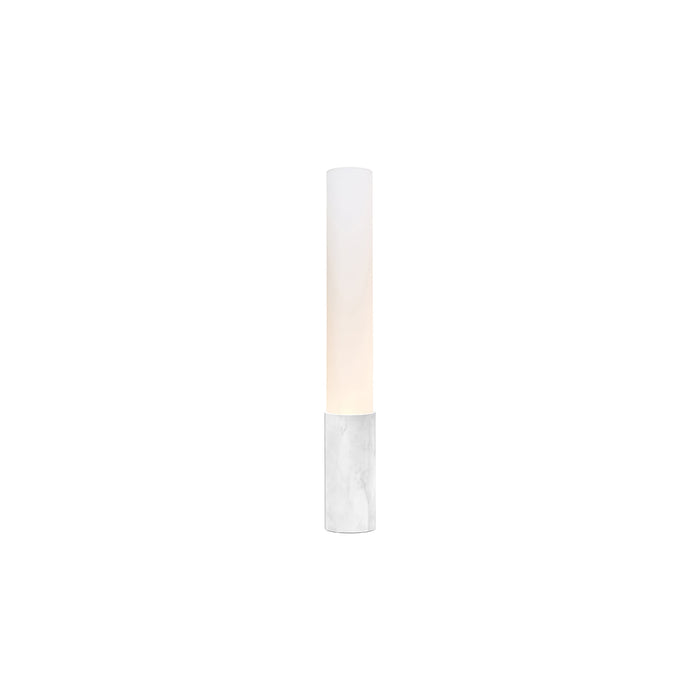 Elise Floor Lamp in White/Marble (Small).