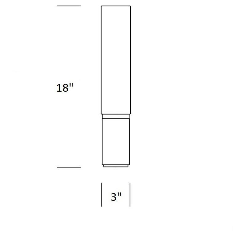 Elise Table Lamp - line drawing.