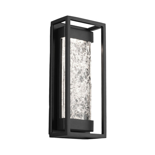 Elyse Outdoor LED Wall Light in Black and Frosted.