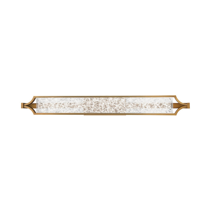 Emblem LED Bath Vanity and Wall Light in Large/Aged Brass.