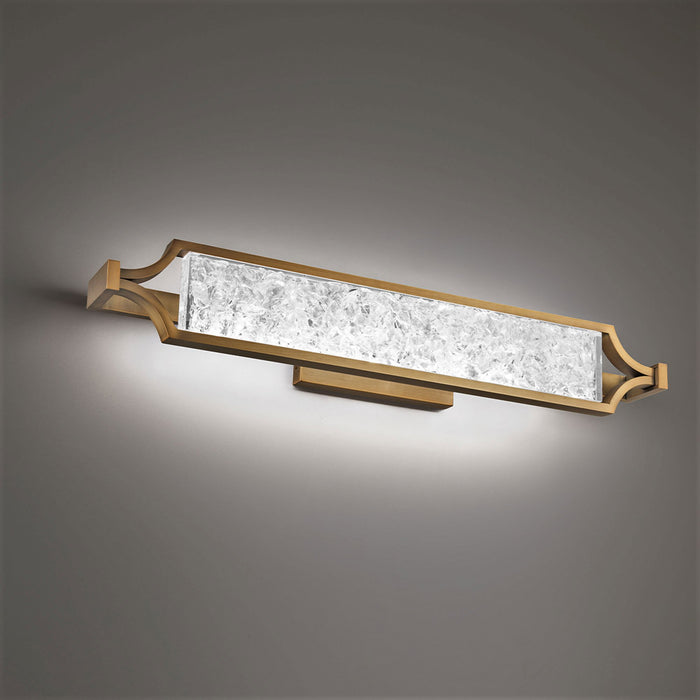 Emblem LED Bath Vanity and Wall Light in Detail.