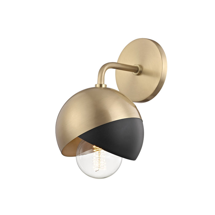 Emma Wall Light in Bronze and Black.