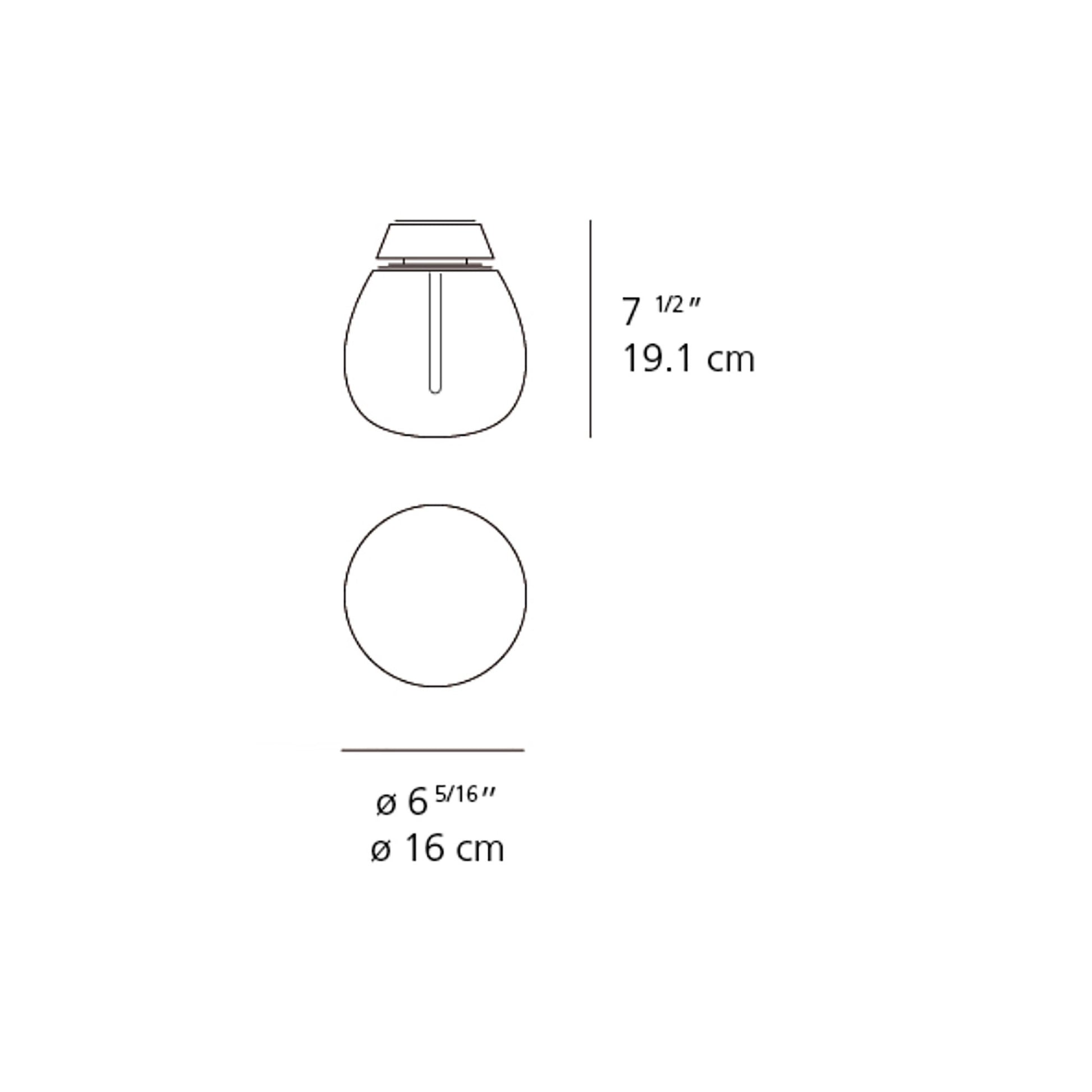 Empatia LED Ceiling/Wall Light - line drawing.