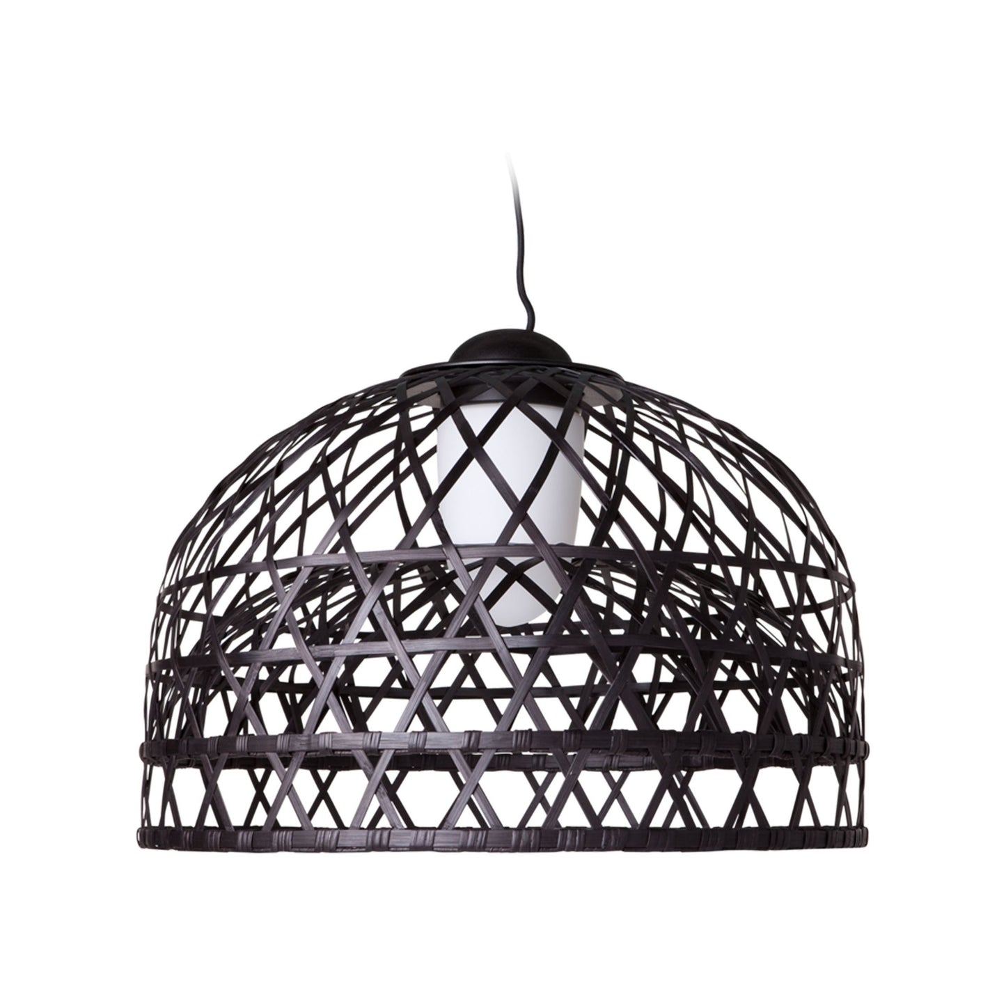 Emperor Suspension Light in Jet Black (Small).