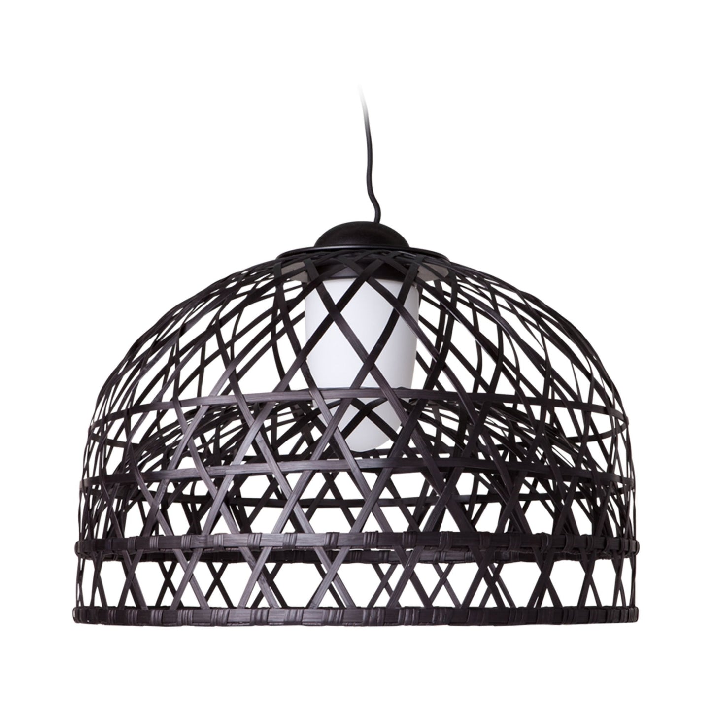 Emperor Suspension Light in Jet Black (Medium).