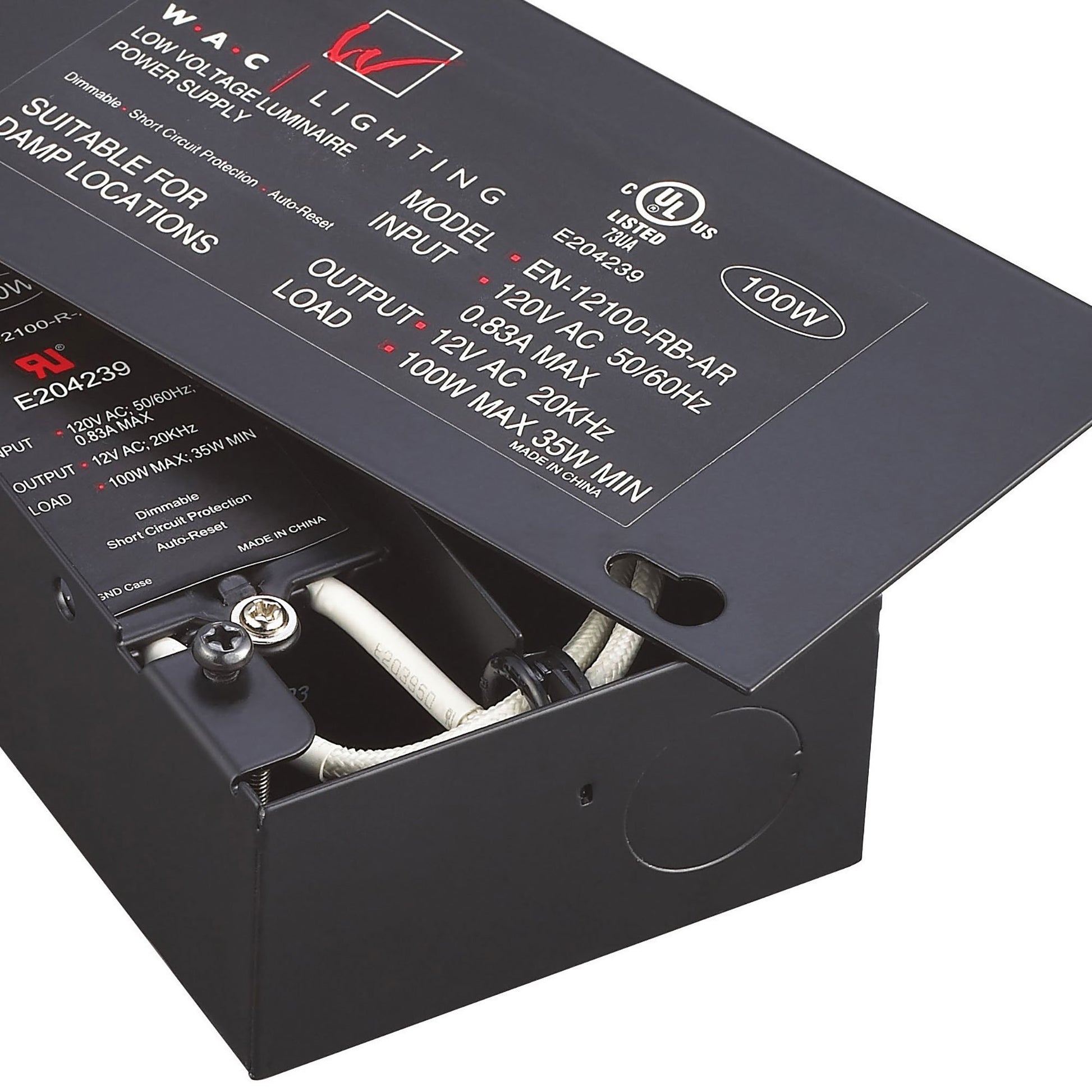 Enclosed Electronic Transformer 120V/12V in Detail.