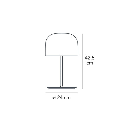 Equatore Table Lamp - line drawing.