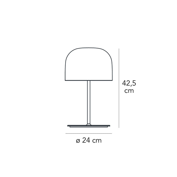 Equatore Table Lamp - line drawing.