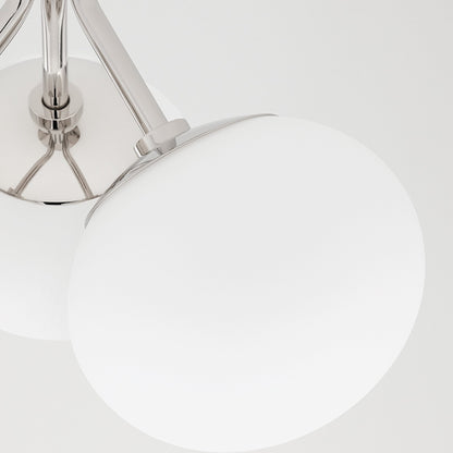 Estee 3-Light Semi-Flush Mount Ceiling Light in Detail.