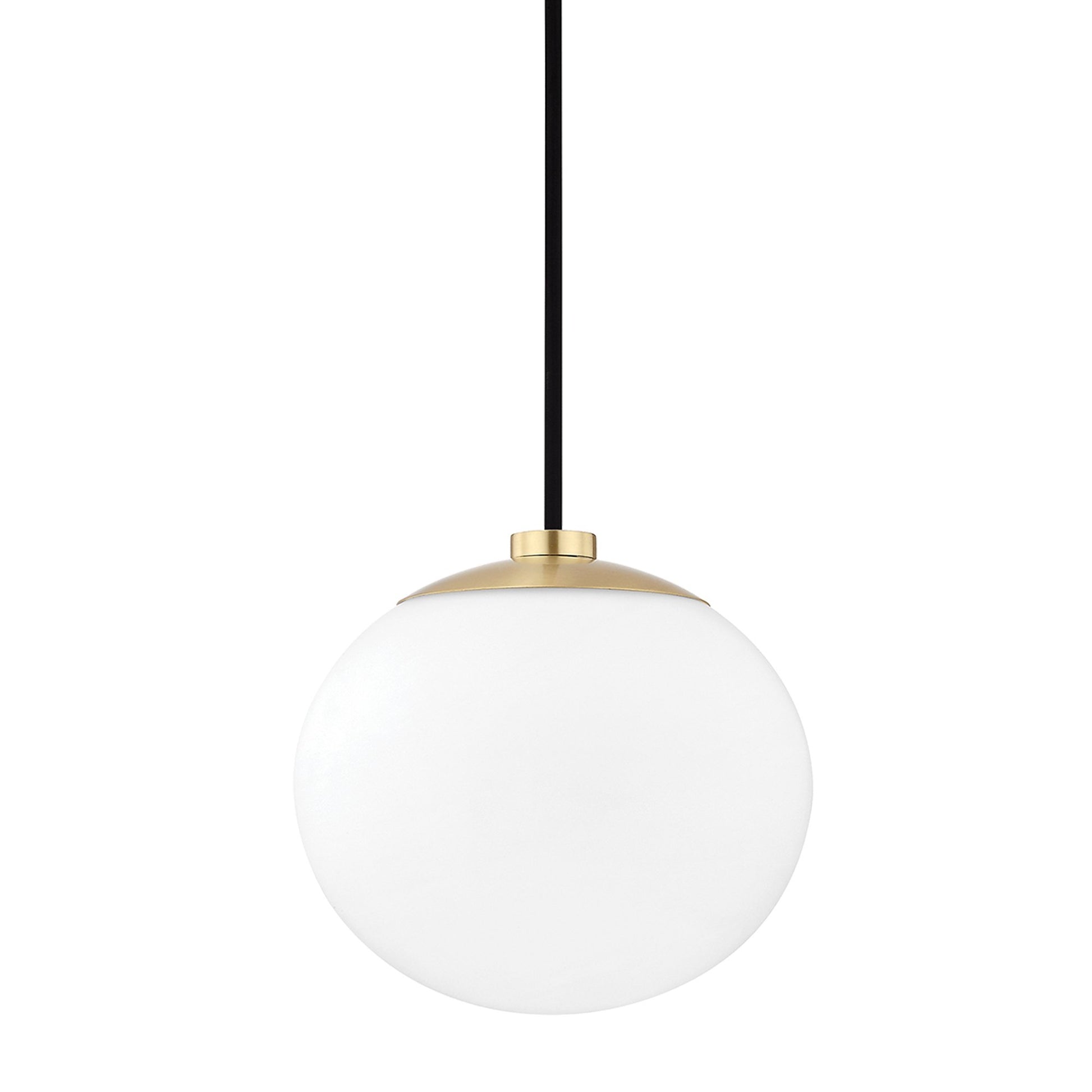 Estee Pendant Light in Aged Brass.